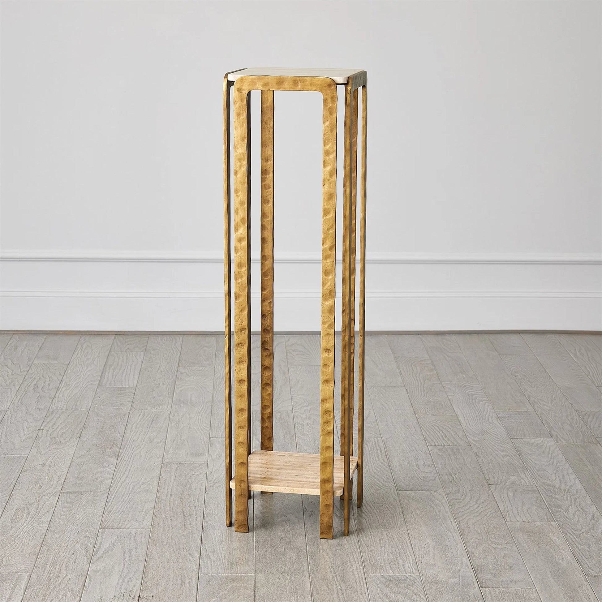 Kraft Pedestal by Global Views in bronze and antique bronze. Made from unique in a eclectic & global style.