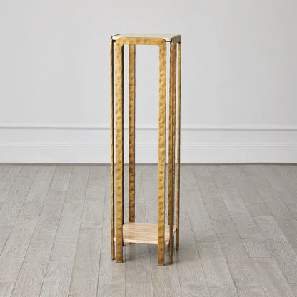 Kraft Pedestal by Global Views in bronze and antique bronze. Made from unique in a eclectic & global style.