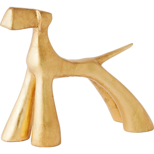Show Dog Gold Sculpture by Global Views in gold and gold. Made from unique in a unique style.