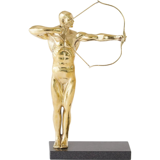 Archer by Global Views. Made from cast brass, iron, granite in a modern style.