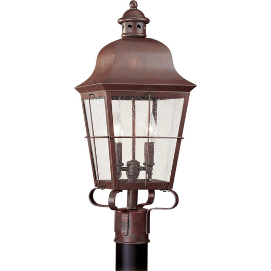 Chatham Two Light Outdoor Post Lantern by Visual Comfort & Co.. Made from brass in a unique style.