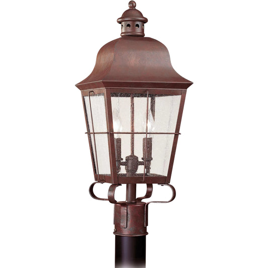 Chatham Two Light Outdoor Post Lantern by Visual Comfort & Co.. Made from brass in a unique style.