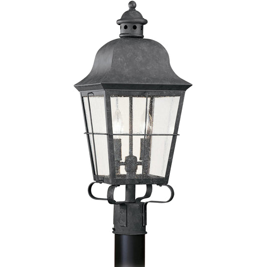 Chatham Two Light Outdoor Post Lantern by Visual Comfort & Co.. Made from brass in a unique style.