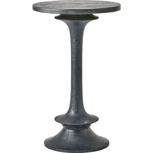 Oasis Side Table by Global Views in black. Made from wood, marble in a unique style.