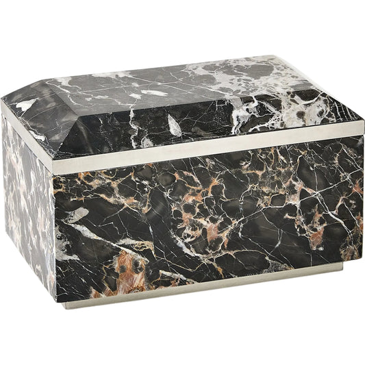 Golden Portoro Box by Global Views in natural. Made from golden portoro, ss in a unique style.