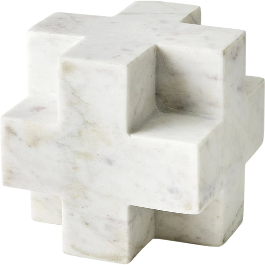 Plus Sign Object by Global Views in marble. Made from unique in a unique style.