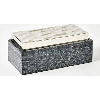 Shimmer Box by Global Views in marble. Made from unique in a unique style.