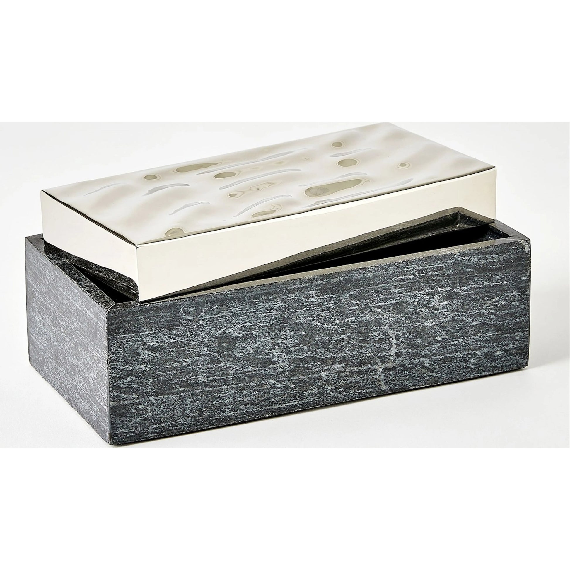Shimmer Box by Global Views in marble. Made from unique in a unique style.