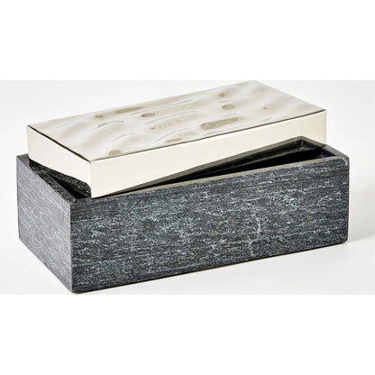 Shimmer Box by Global Views in marble. Made from unique in a unique style.