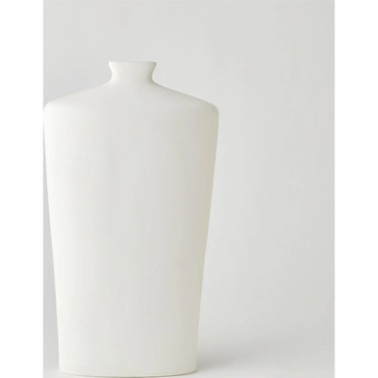 Terzo Vase by Global Views in matte white. Made from unique in a modern style.