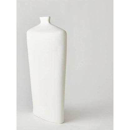 Terzo Vase by Global Views in matte white. Made from unique in a modern style.