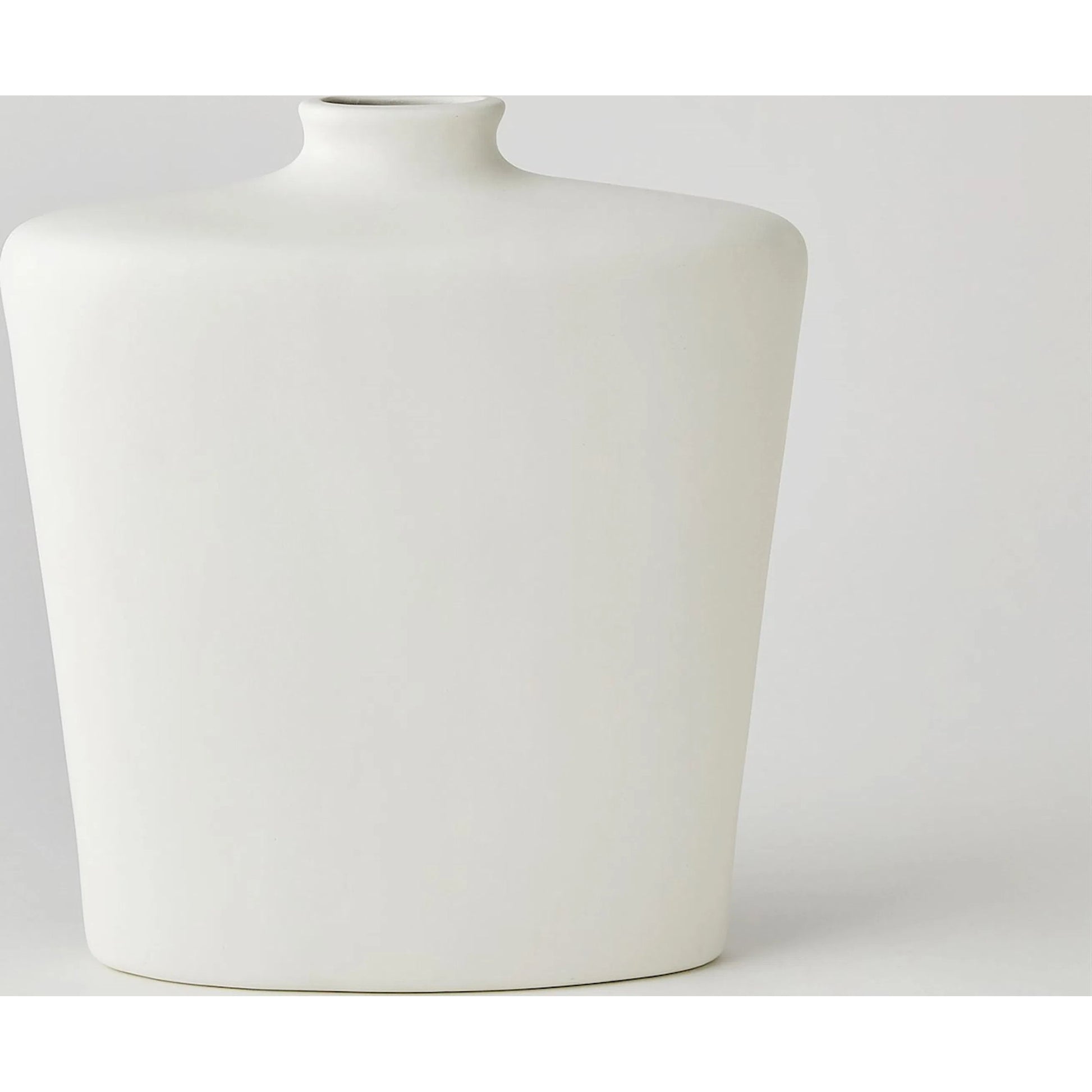 Terzo Vase by Global Views in matte white. Made from unique in a modern style.
