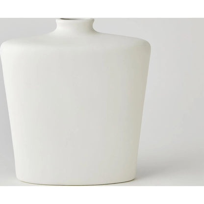 Terzo Vase by Global Views in matte white. Made from unique in a modern style.