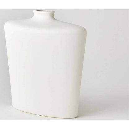Terzo Vase by Global Views in matte white. Made from unique in a modern style.