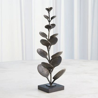 Liana Sculpture by Global Views in bronze. Made from cast iron, iron, marble in a unique style.