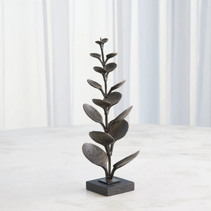 Liana Sculpture by Global Views in bronze. Made from cast iron, iron, marble in a unique style.