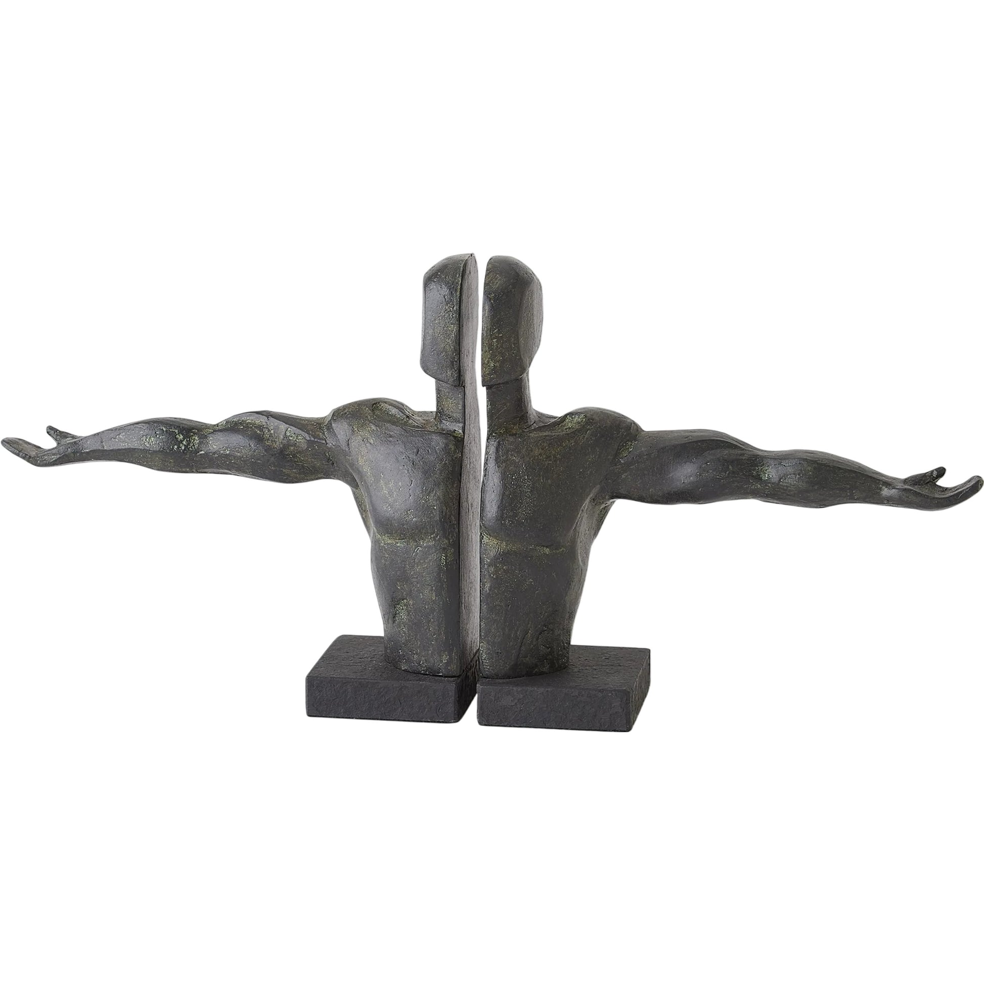Reach Bookends by Global Views. Made from cast iron, granite in a modern style.