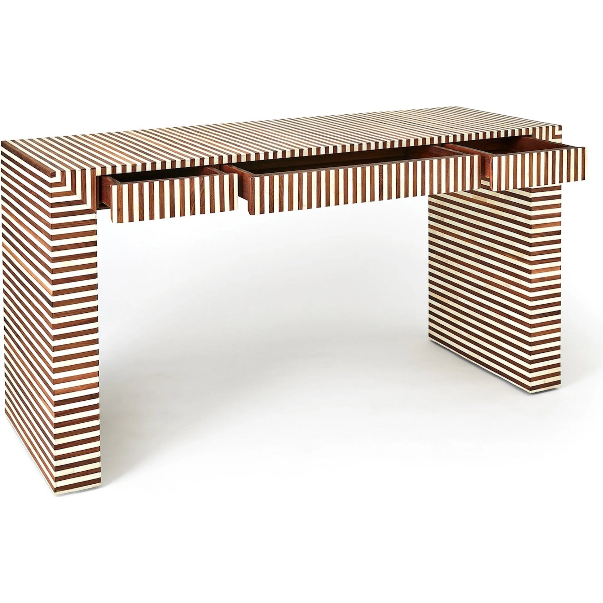 Sienna Writing Desk by Global Views in walnut. Made from unique in a eclectic & global style.