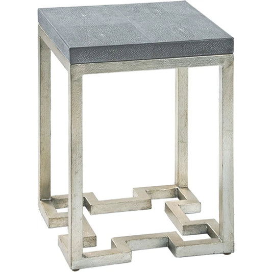 Geometric Accent Table by Maitland-Smith in charcoal. Made from unique in a modern style.
