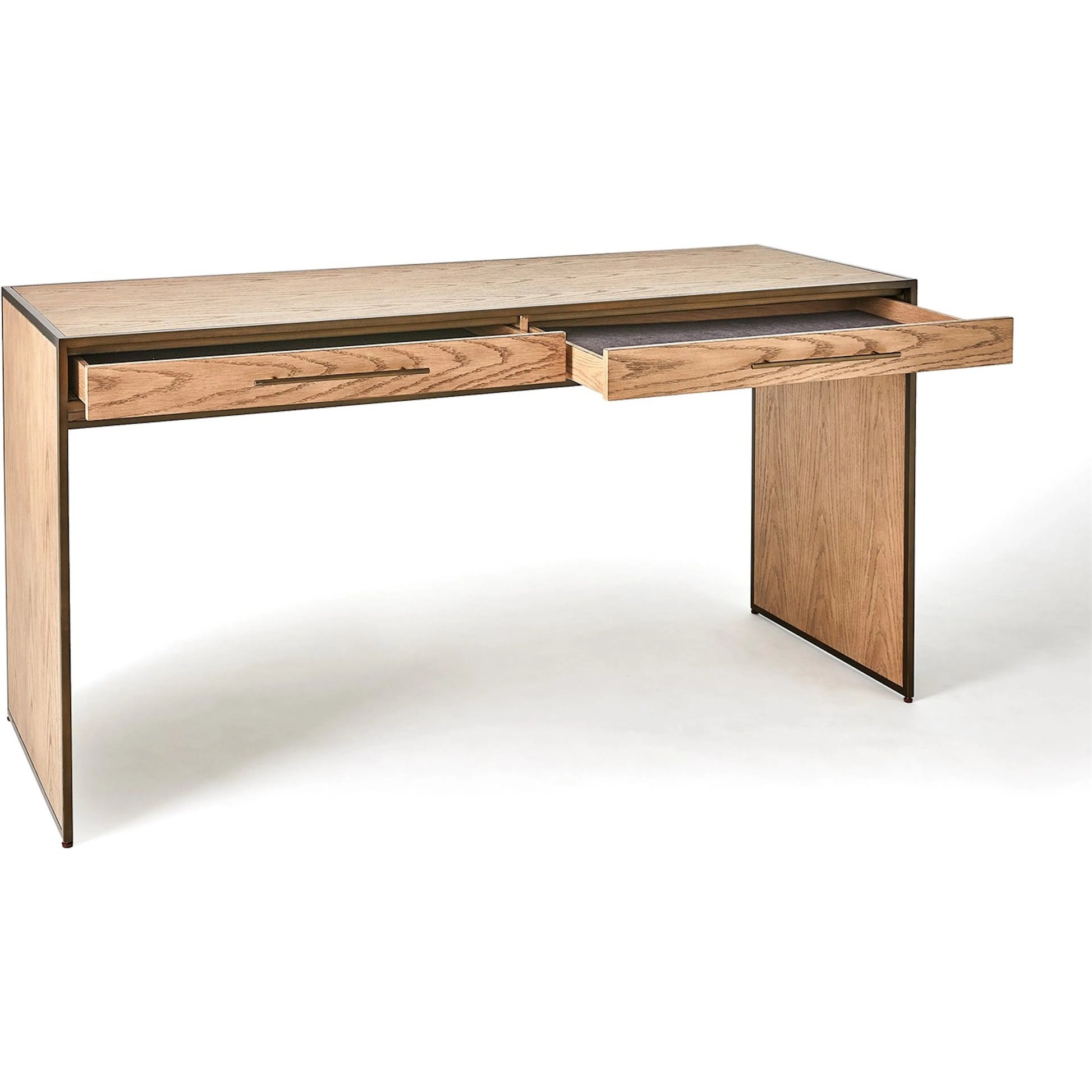 Mack Desk by Global Views in antique brass. Made from unique in a transitional style.
