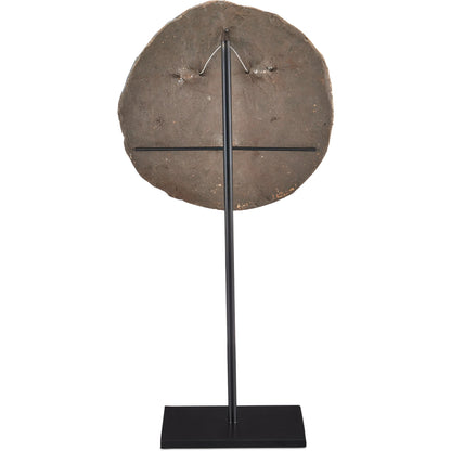 Artisan Face Disc by Currey and Company in multi-color. Made from ceramic, metal in a modern style.