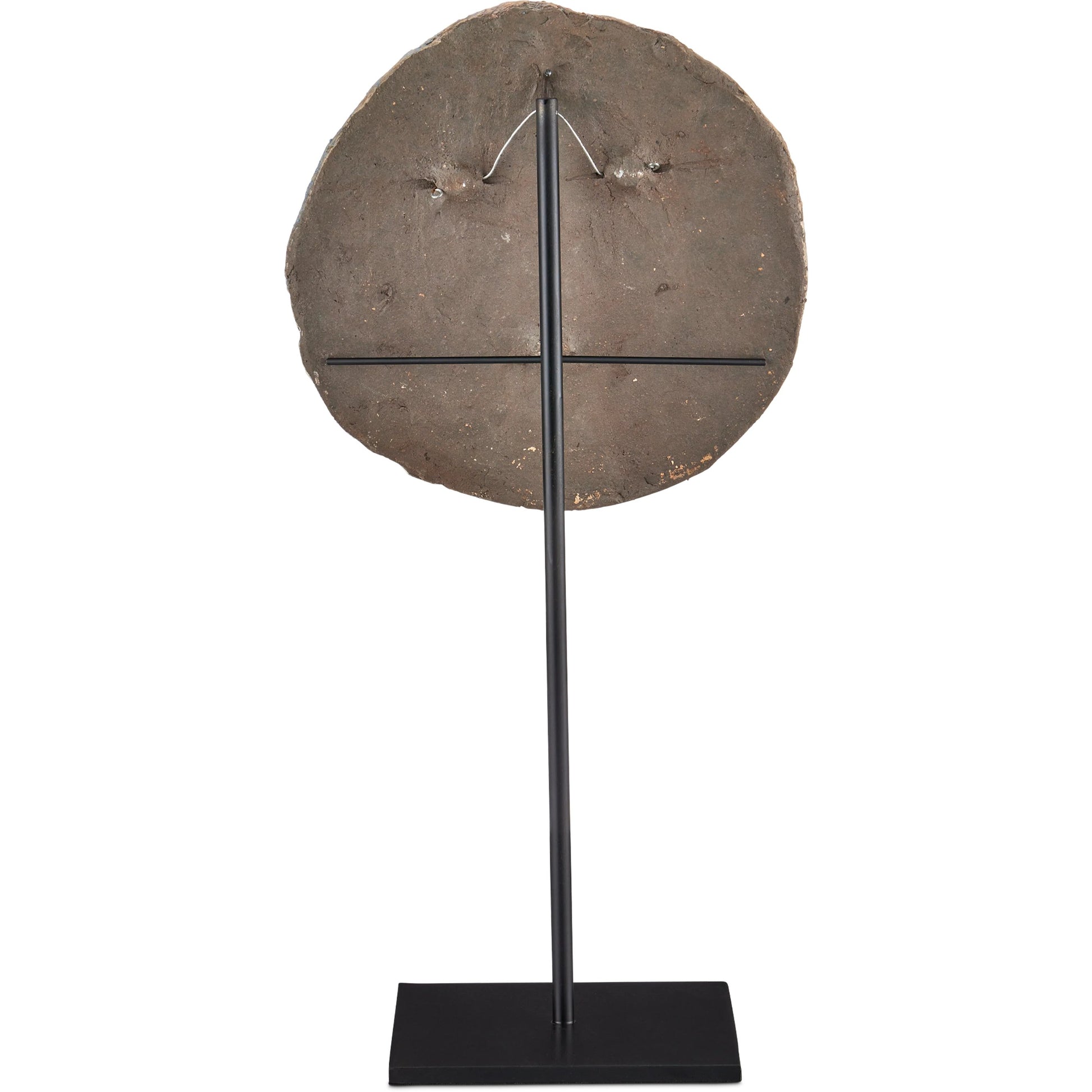 Artisan Face Disc by Currey and Company in multi-color. Made from ceramic, metal in a modern style.