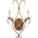 Crystal Lights Wall Sconce by Currey and Company. Made from wrought iron, crystal in a traditional style.