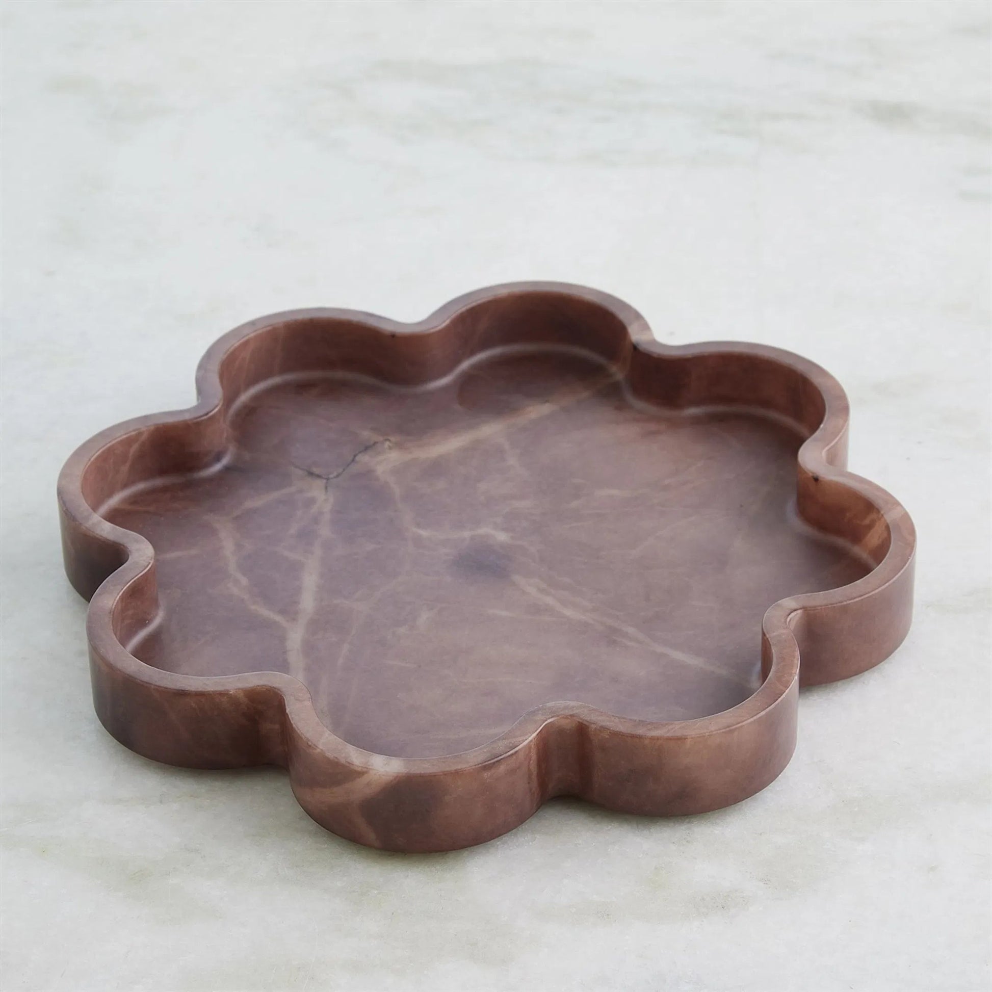 Cumulus Alabaster Tray by Global Views in ivory. Made from unique in a unique style.