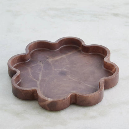 Cumulus Alabaster Tray by Global Views in ivory. Made from unique in a unique style.