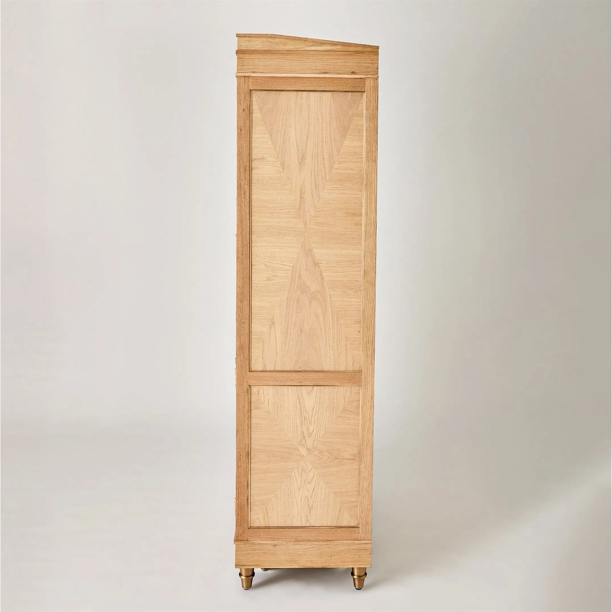 Directoire Tall Cabinet by Global Views in natural, red and marble. Made from unique in a transitional style.