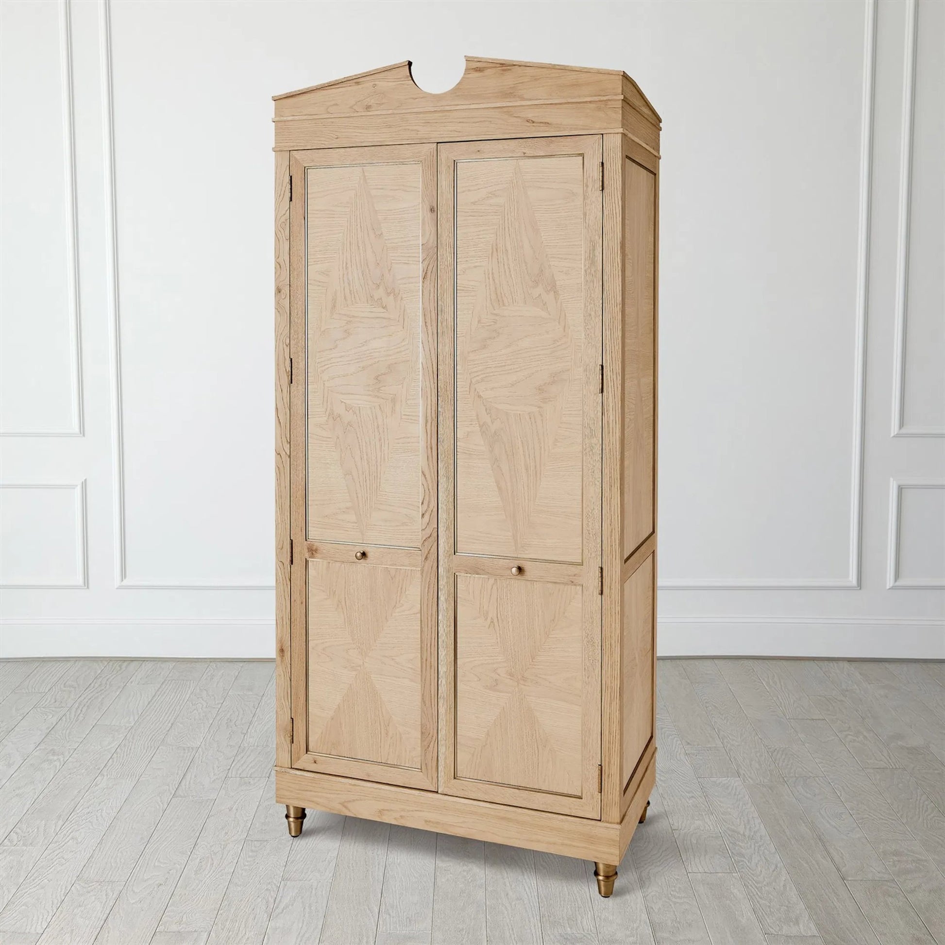 Directoire Tall Cabinet by Global Views in natural, red and marble. Made from unique in a transitional style.