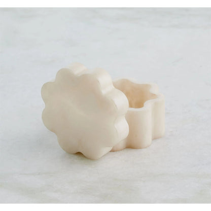 Cumulus Alabaster Wide Box by Global Views in ivory. Made from unique in a unique style.