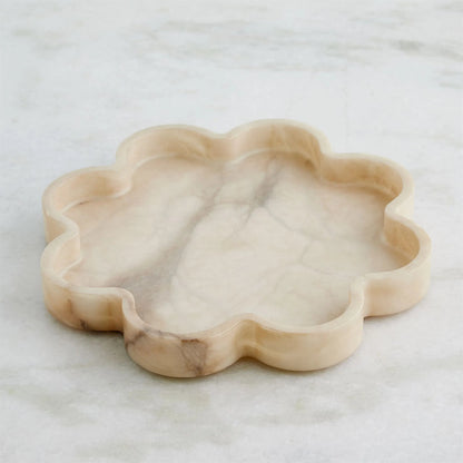 Cumulus Alabaster Tray by Global Views in ivory. Made from unique in a unique style.