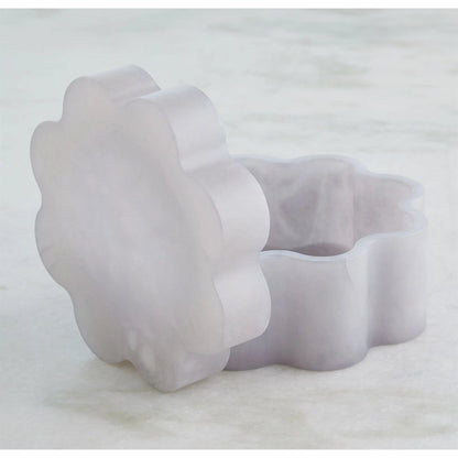 Cumulus Alabaster Wide Box by Global Views in ivory. Made from unique in a unique style.