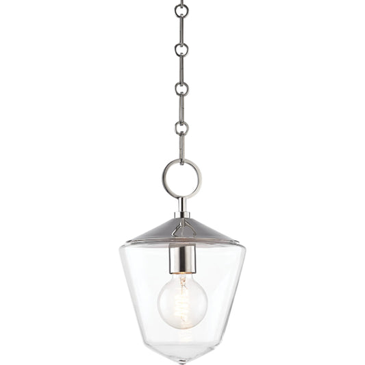 Greene Pendant by Hudson Valley. Made from steel in a transitional style.