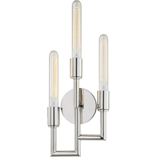 Angler Wall Sconce by Hudson Valley. Made from brass in a modern style.