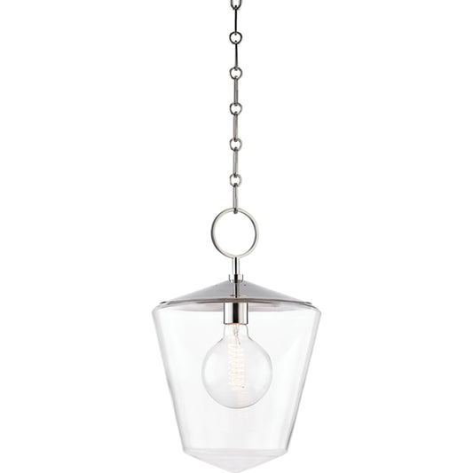 Greene Pendant by Hudson Valley. Made from steel in a transitional style.