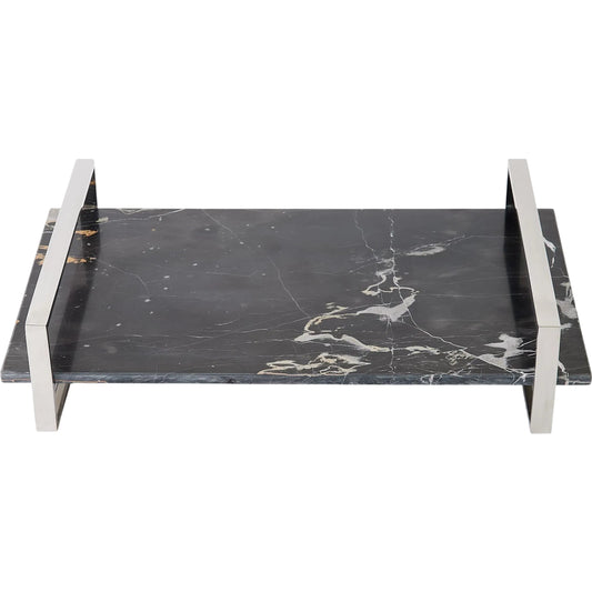 Golden Portoro Tray by Global Views. Made from stainless steel, golden portoro in a unique style.