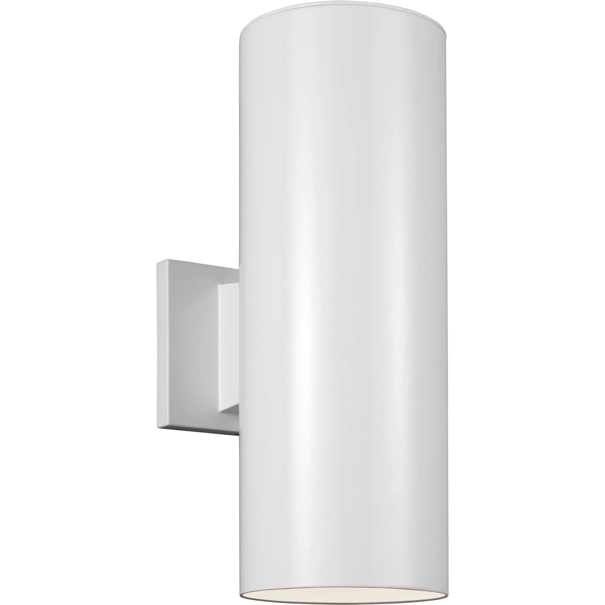 Outdoor Cylinders Small Two Light Outdoor Wall Lantern by Visual Comfort & Co.. Made from aluminum in a transitional style.