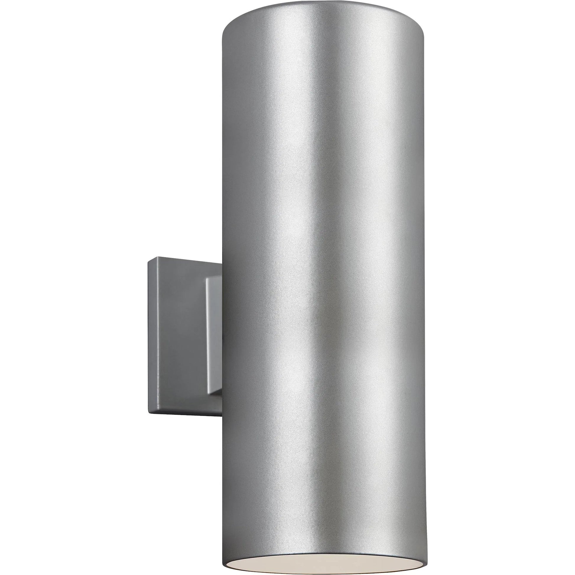 Outdoor Cylinders Small Two Light Outdoor Wall Lantern by Visual Comfort & Co.. Made from aluminum in a transitional style.
