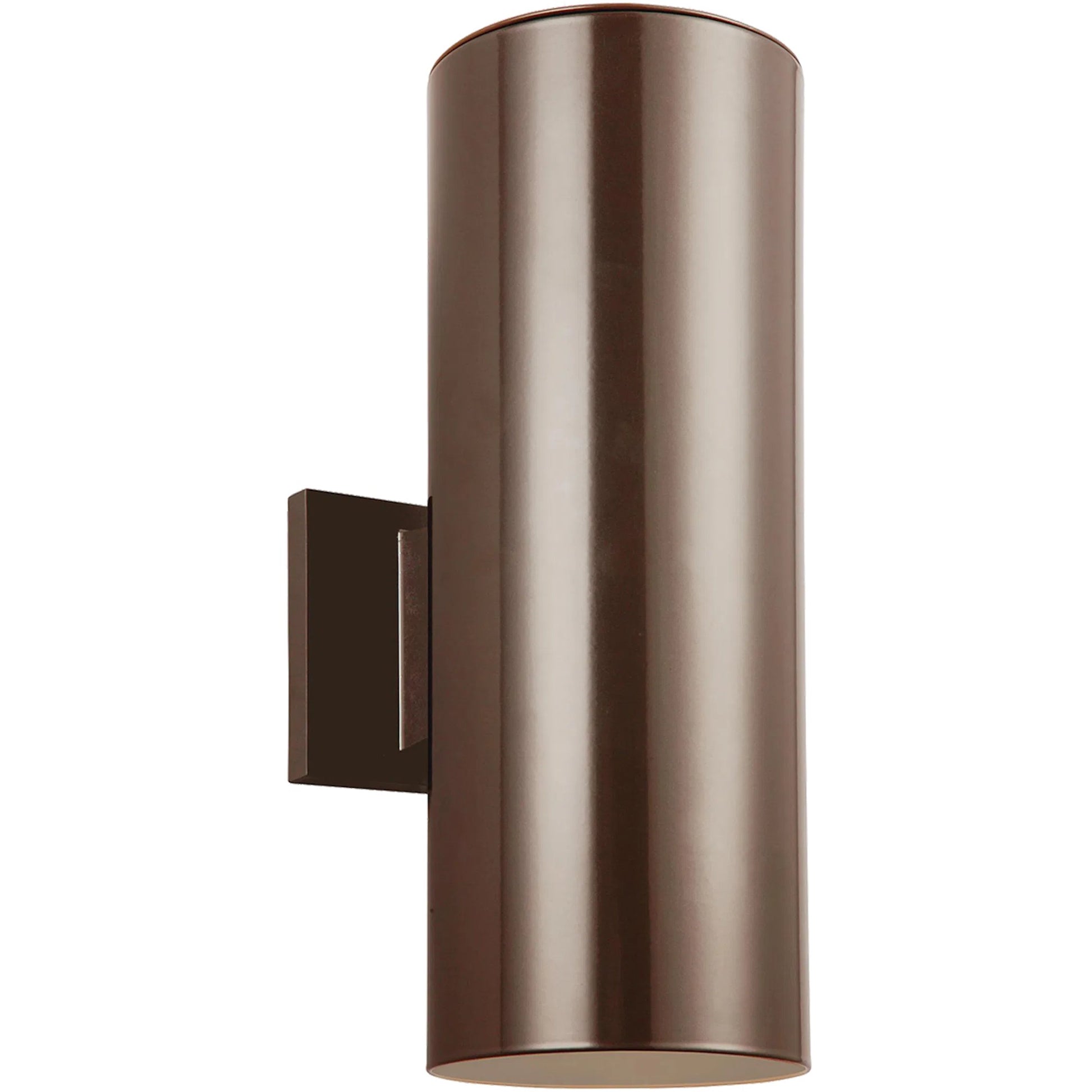 Outdoor Cylinders Small Two Light Outdoor Wall Lantern by Visual Comfort & Co.. Made from aluminum in a transitional style.