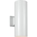 Outdoor Cylinders Small Two Light Outdoor Wall Lantern by Visual Comfort & Co.. Made from aluminum in a transitional style.