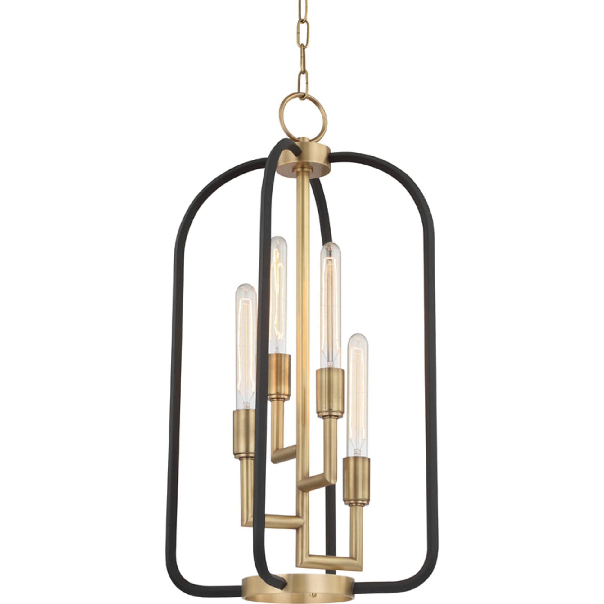 Angler Chandelier by Hudson Valley. Made from brass in a modern style.