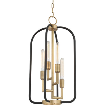 Angler Chandelier by Hudson Valley. Made from brass in a modern style.