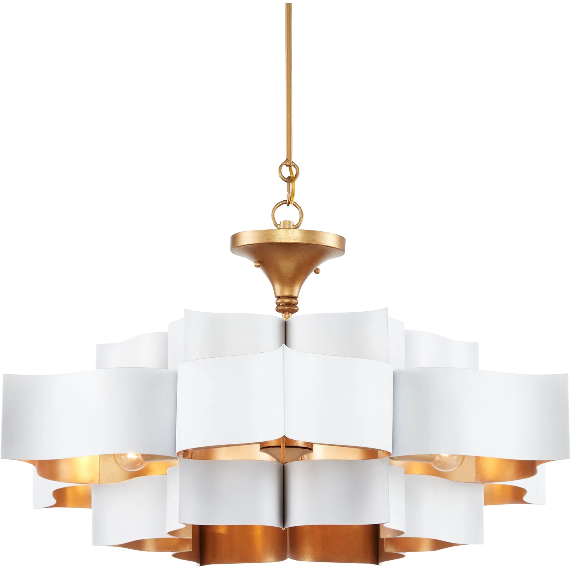 Grand Lotus Chandelier by Currey and Company. Made from unique in a modern style.