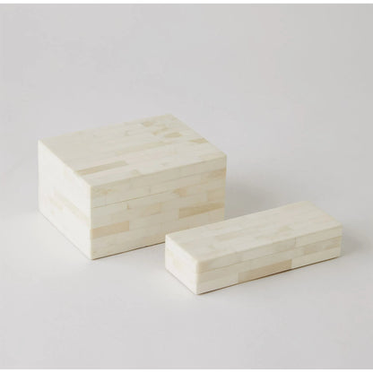 Boxed Bone Card Set by Global Views. Made from mdf, resin, aluminum, buffalo bone, horn - bubalus bubalis - country of origin - india in a traditional style.