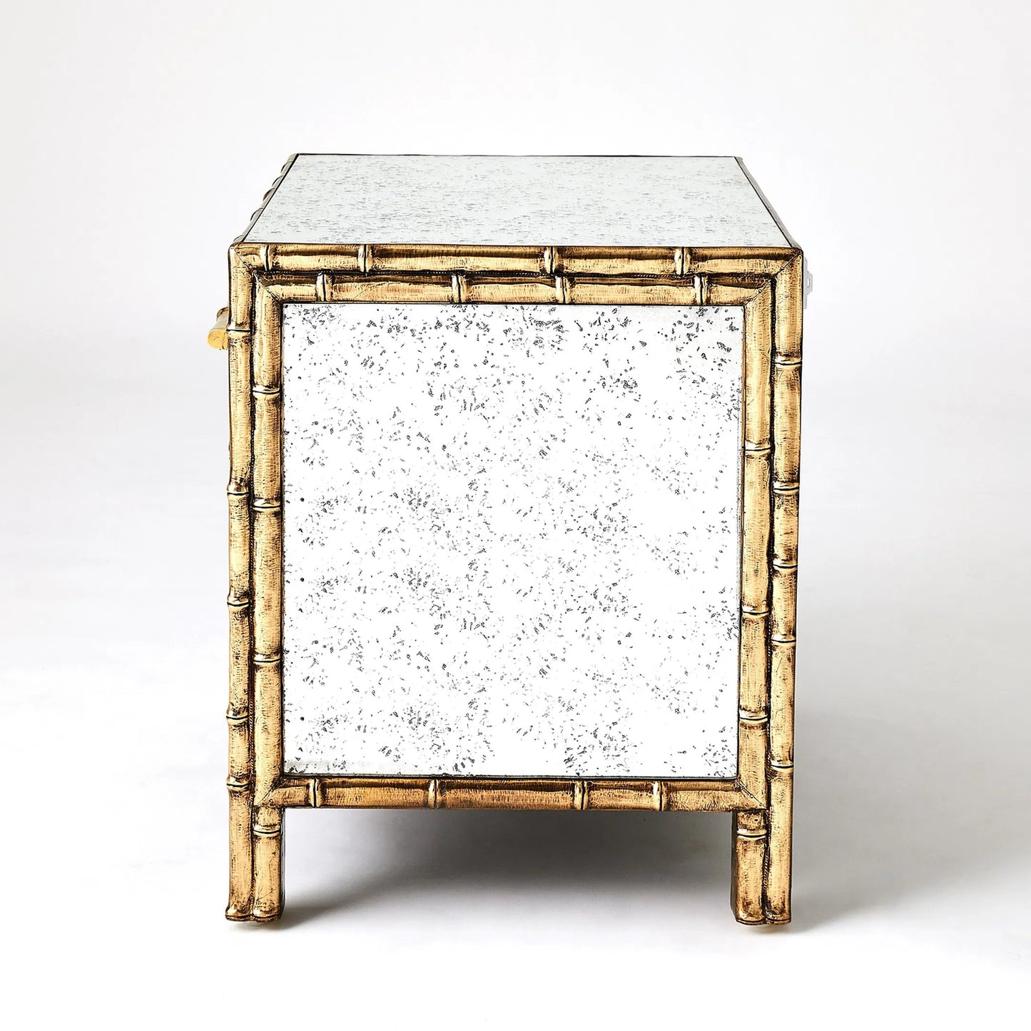 003 SI-2446091 | Additional Silo | Bamboo Bedside Chest by Global Views. Made from mango wood, mdf, brass in a rustic style.