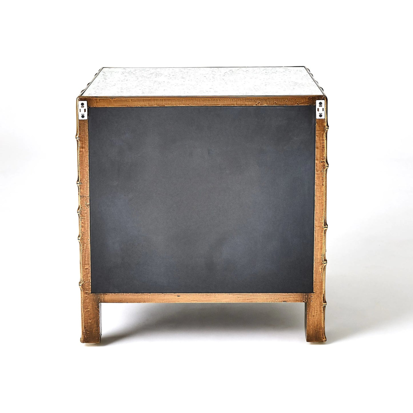 004 SI-2446091 | Additional Silo | Bamboo Bedside Chest by Global Views. Made from mango wood, mdf, brass in a rustic style.