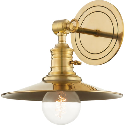 Garden City 8320 Wall Sconce by Hudson Valley. Made from brass in a transitional style.