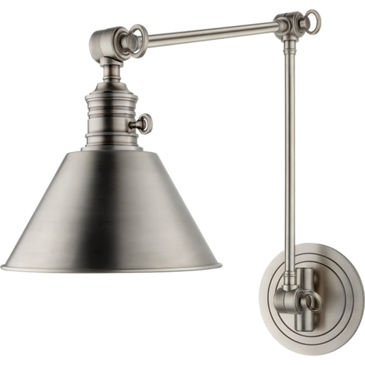Garden City Swing Arm Wall Sconce by Hudson Valley. Made from brass in a traditional style.